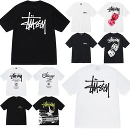 stussy tshirt brand designer cotton short sleeved tshirt for men and women street fashion trend tshirt with top quality