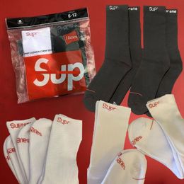 supresocks 2 pairs pack men's fashion casual socks cotton breathable high-quality designer skateboarding hip hop sports socks men