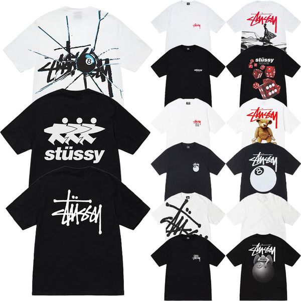 stussy short sleeved shirt american street fashion brand 100% cotton heavyweight tshirt top notch designer quality