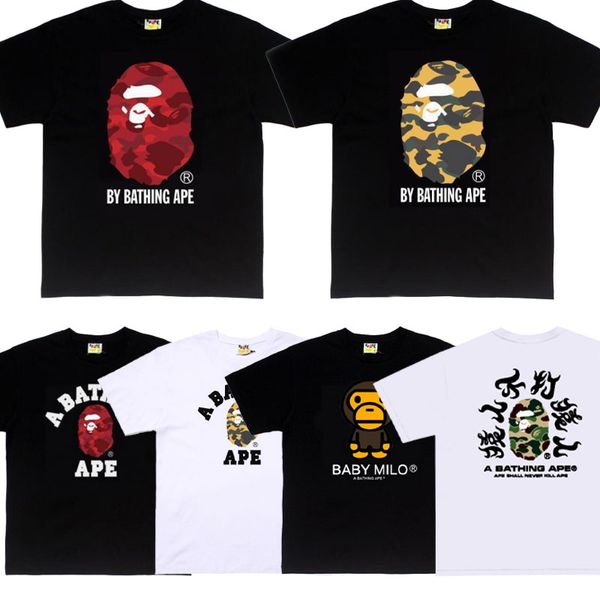 bapmens tshirts designer tshirt high street graphic tshirts for men summer classic pattern decoration fashion size womens short sleeve shark shirts